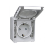 48132CCZ Tomada Schuko com Obturador Cinza Efapel