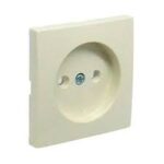 90622TMF Centro para tomada 2P c/ obturador Marfim