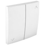 90612TBR Tecla Para Botão Duplo De Persiana Branco Efapel