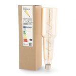 Lâmpada Led Filamento Espiral Garrafa E27 70mm 2300K 4W ámbar